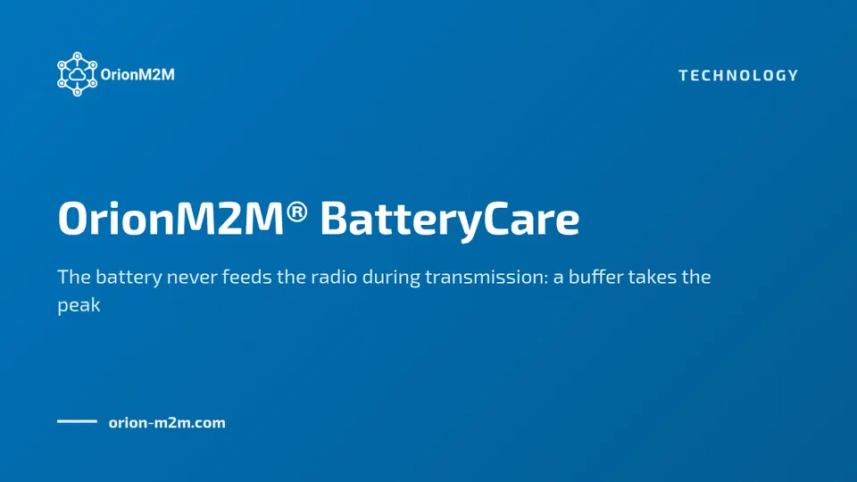 OrionM2M® BatteryCare technology